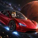 Tesla Roadster Inu Dog $Roadster